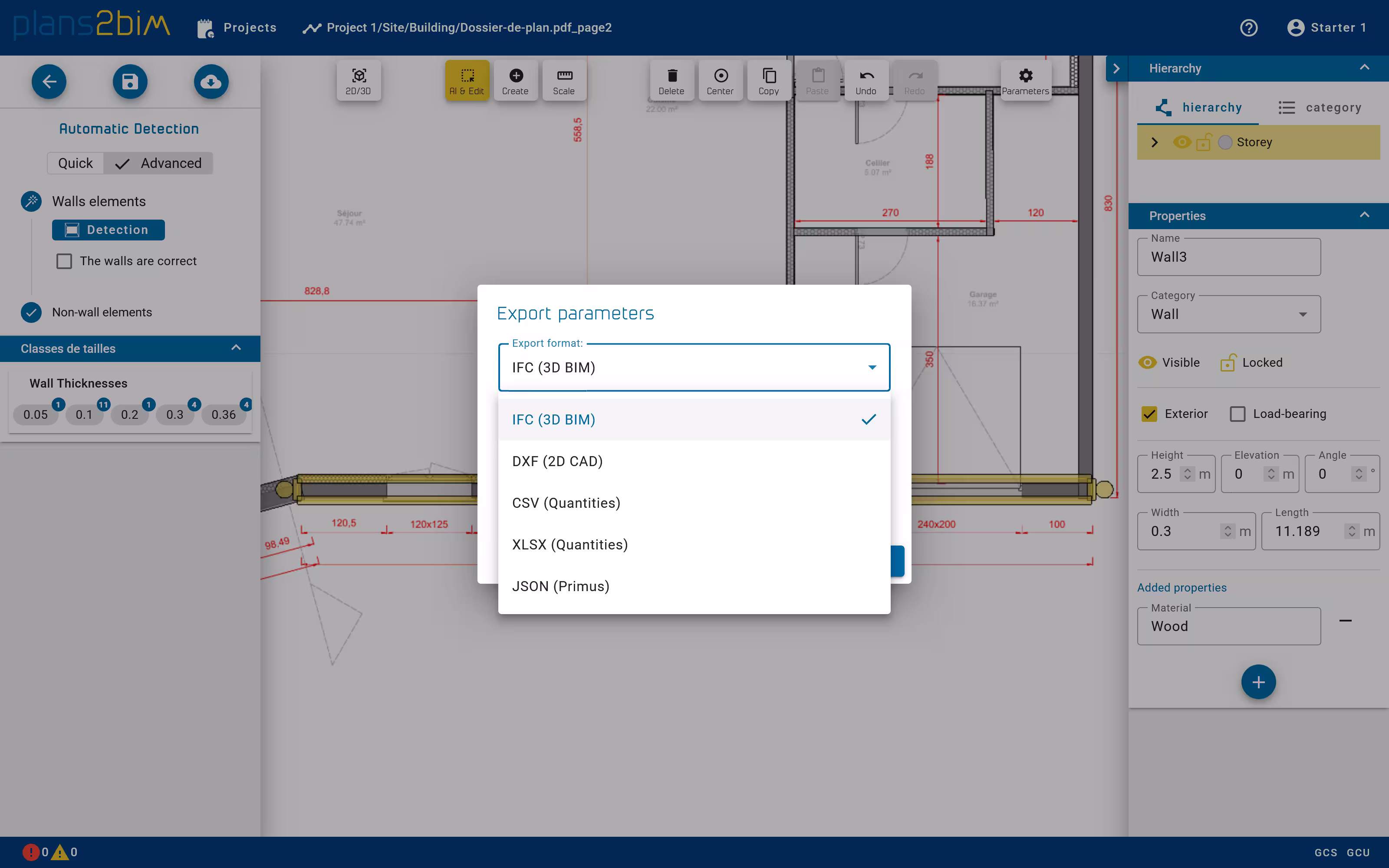 Export model in file